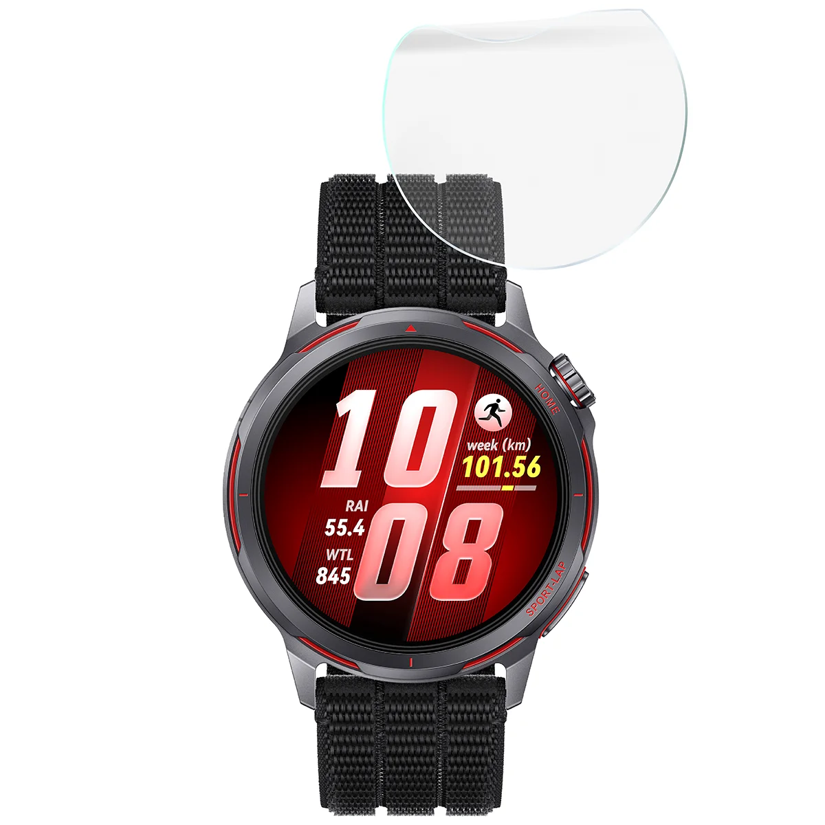 Zestaw folii hydrożelowych Bizon Watch Film Hydrogel Duo dla Huawei Watch GT Runner 2